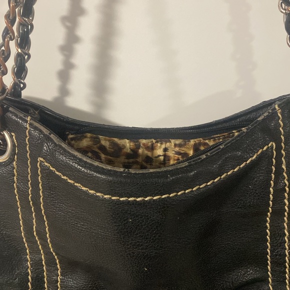 Black Carlo G over the shoulder purse - Picture 5 of 5